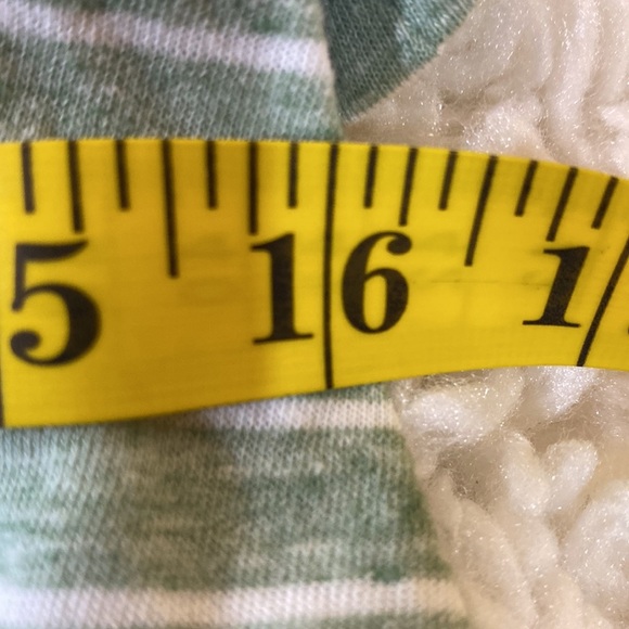 GREEN & WHITE STRIPED UNIVERSAL THREAD BRAT GIRL SUMMER T SHIRT w/ FRONT… - Picture 9 of 12